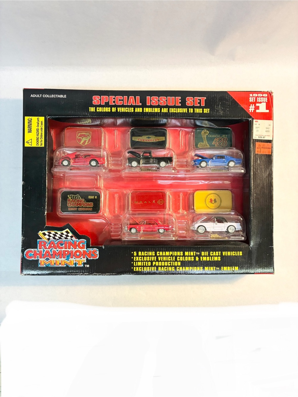 Vintage 1: 64 Diecast 1996 Special Edition #4 Racing Champions Issue Set New